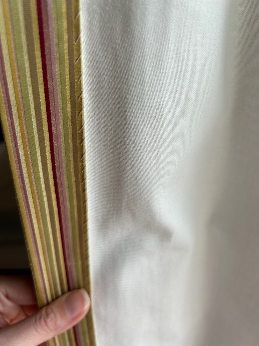 8 Custom blackout pleated Striped Window Curtains - Picture 3 of 7